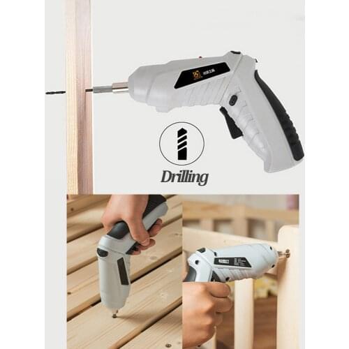 3.6V Cordless Electric Screwdriver Foldable Electric Drill Portable USB Charging Handheld Power Screwdriver