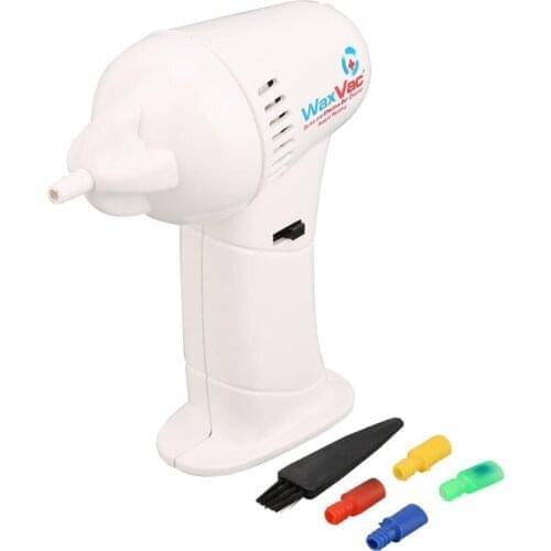 Ortable Size Electronic Ear Vacuum Cleaner Ear Wax Vac Removal Safety Body Health Care with Soft & Safety Head