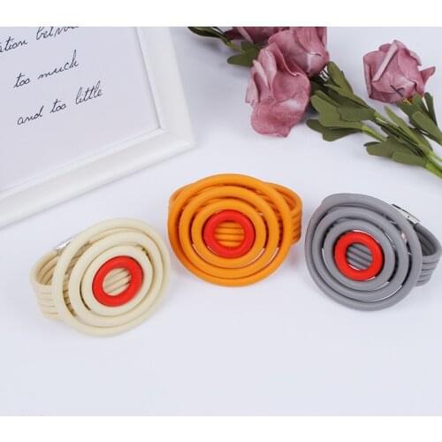 JID Colorful Big Circle Punk Bracelet Minimalism Multilayer Chain Jewelry 2021 New Trend Women Aesthetic Bangles For Party Gift