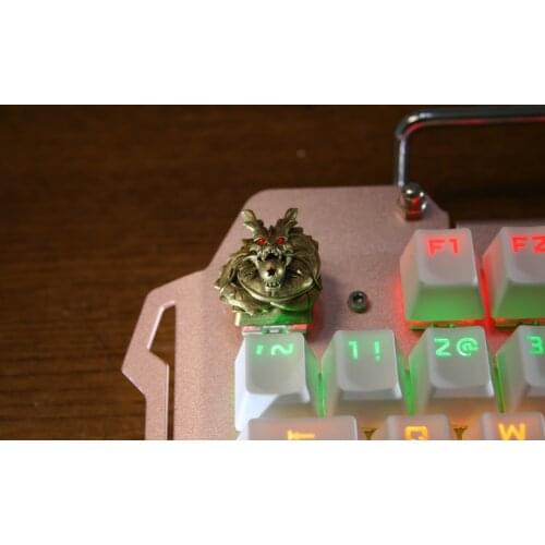 1pc Resin Hand-made Customized Key Cap 3D Stereoscopic Backlit Metallic Mechanical Keyboard Keycap For DRAGON