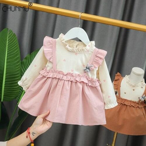 Baby Girls Casual Dresses Toddler Girl Cotton Long Sleeve Princess Costumes Newborn Birthday Dress Infant Spring Autumn Clothing