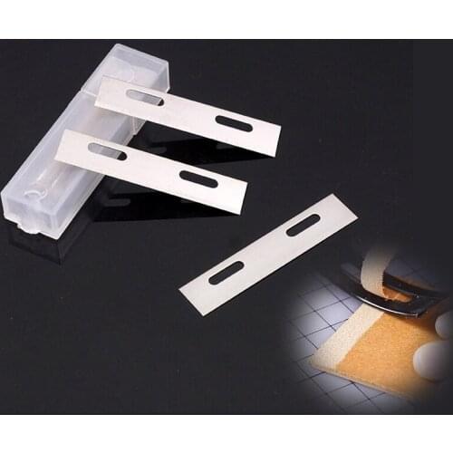 10PCS Replacement Blades Fits Stainless Steel Leather Thinning Blade Leather Sculpture Knife Blades Professional Leather Cutting