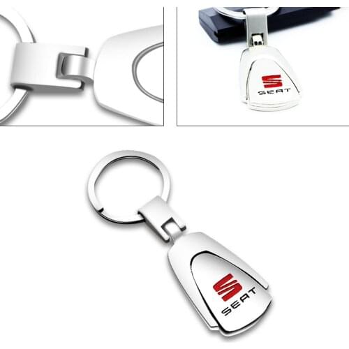Metal Car Keychain Auto Car Badge Key Chain Key Ring For seat leon ibiza Alhambra niva kalina priora granta largus Auto Goods