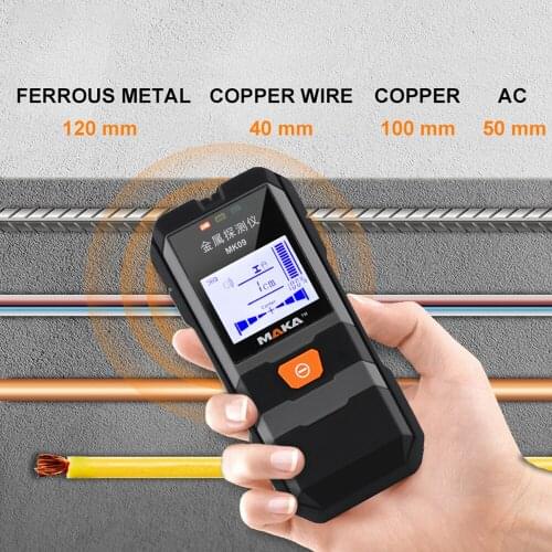 Metal Detector Wall Detector LCD HD Display Infrared High Accuracy Steel Wire Copper Tube Finder Depth Tracker Wall Scanner