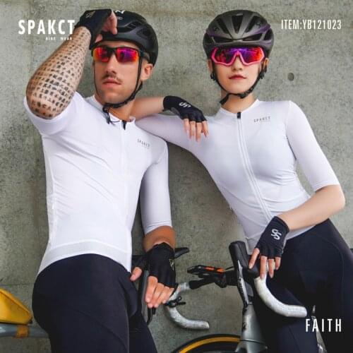 Spakct Mens Short-sleeved Cycling Jersey Mens Summer Sunscreen Road Bike Cycling Jersey Female Mountain Bike Breathable Shirt