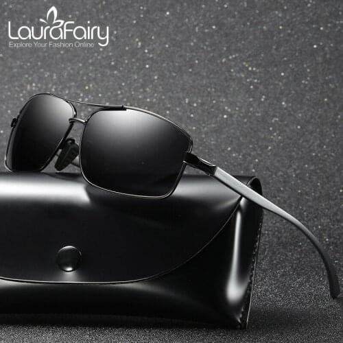 Laura Fairy Mens Ultra-light Aluminum magnesium Polarized Sunglasses Classic HD Polarized Sun Glasses Oculos de sol 2458