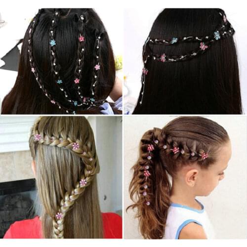 2020 New Girl Hair Extension Rhinestone Tool Glitter braid hairpin Bridal Wedding Hair Accessories
