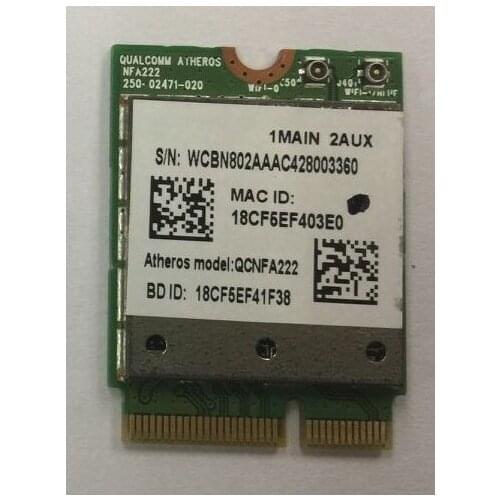 SSA New for Atheros QCNFA222 NGFF 802.11a/b/g/n Wifi Bluetooth 4.0 Wireless Card AR5BWB222 for ACER V3-371 E5-571G V5-573G