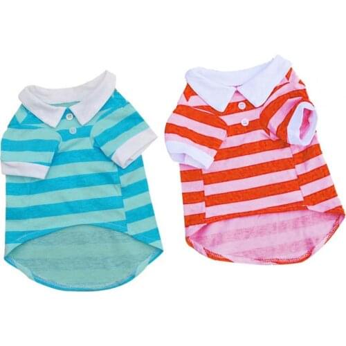 Pet Colthes Pattern Design Pet Supplies Skin-friendly Stripes Dog T-Shirt for Walking