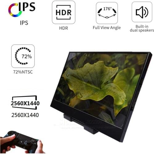 12.5" IPS Portable Computer Touch Monitor PC HDMI Xbox 1080P LCD Display Monitor for Raspberry Pi 3B 2B Windows 7 8