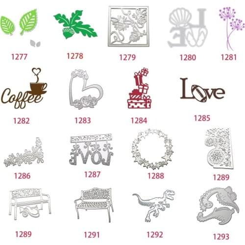 Love Various Patterns Cutting Dies Stencil Scrapbooking DIY Album Stamp Paper Card Embossing Decor Craft Drop ship