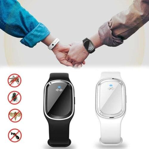 Ultrasonic Mini Outdoor Anti-Mosquito Insect Pest Repeller Wristband Bracelet Outdoor Camping Accessories