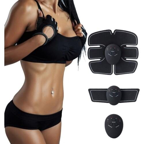 Vibration Fitness Massager Abdomen Trainer Battery Electronic Muscle Exerciser Wireless Stimulator Relax Massage Tools