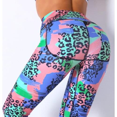 Women Digital Printed Trouser For Fitness Seamless Yoga Pants Gym Running Sport Legging Active Cycling Exercise Workout Tights