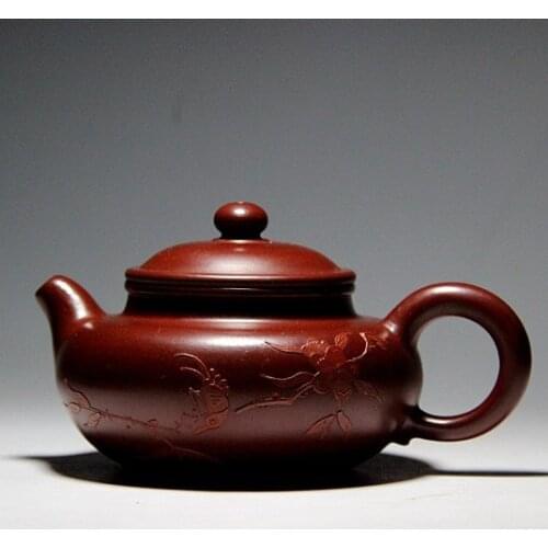 Zhu mud Dahongpao tea pot Yixing teapot famous handmade mud painted new special