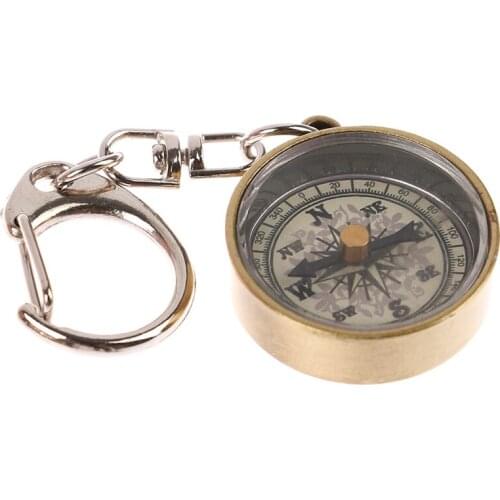 1pcs Mini Compass Map Scale Ruler Multifunctional Equipment Outdoor Hiking Camping Survival Survival Compass Keychain