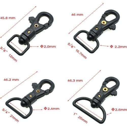 4 Webbing Size for pick Plastic lobster clasp Plastic Swivel Snap Hooks for Bag Belts Straps Keychain Clasp Backpack Accessories