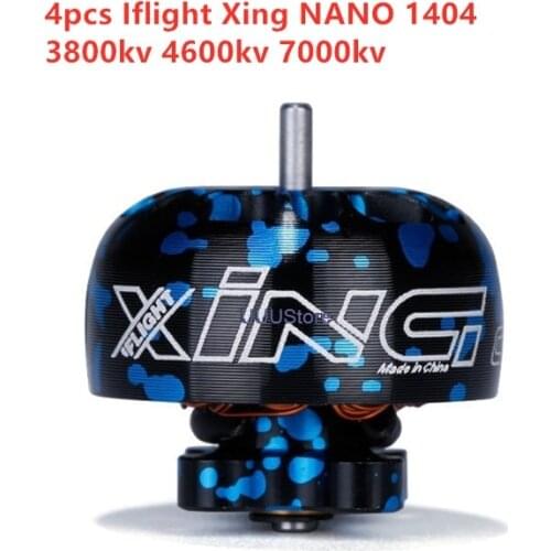 4pcs/Lot Iflight Xing 1404 3800kv 4600kv 7000kv 2-4s Brushless Motor Compatible Hq 3x3x3 Propeller For Fpv Rc Racing Drone Part