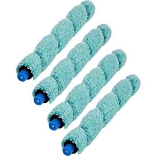 4Pcs Floor Washing Robotic Cleaner Main Brush Replacement for Ilife W400 Floor Washing Robot Parts Accessories