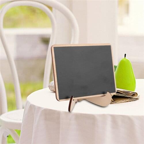 10pcs/lot multi small wooden decorative blackboard message marker table number party reminder tag zakka
