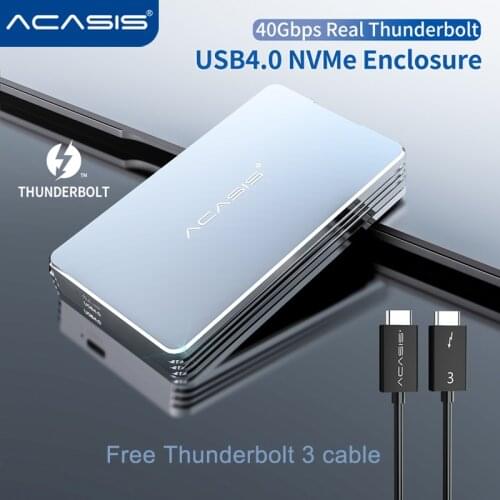 ACASIS USB4.0 Mobile M.2 Nvme Enclosure 40Gbps Type C Interface Compatible with Thunderbolt 3 4 and USB 4/3.2/3.1/3.0