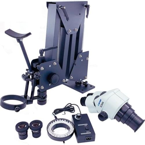 Free Shipping High Quality Jewelry Tools Microscope with Acrobat Stand Microscope with Camera jewelery tools