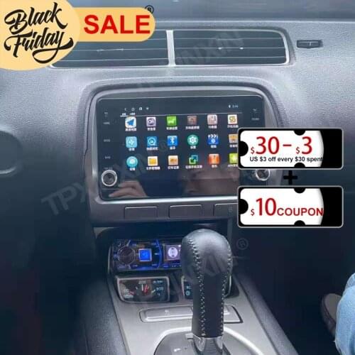 PX6 Android 10.0 6G+128G Carplay For Chevrolet Camaro 2010-2015 Multimedia Player Auto Radio Tape Recorder GPS Navi Head Unit