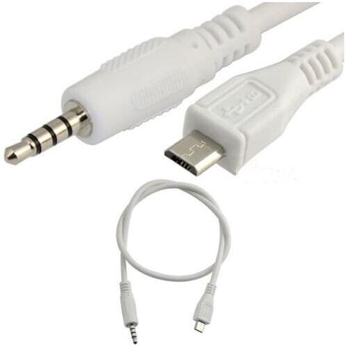 MINI / Micro Usb to Jack 3.5mm Audio Cable Connector 3.5 Headphone Plug Phone Audio Adapter Cable For v8