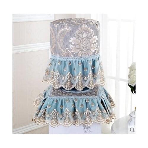 Water dispenser cover two-piece set European household water dispenser cover dust cover lace drinking fountain barrel cover