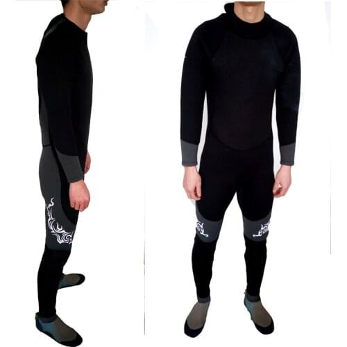 Conjoined long-sleeved trousers mens 3mm SLINX warm super elastic wear-resistant wet clothes cold-proof and sun-proof diving