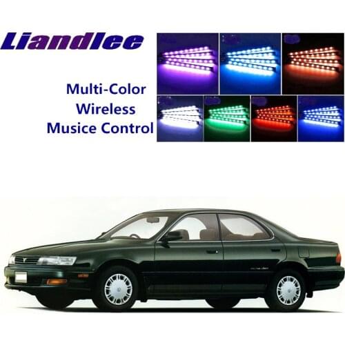 LiandLee Car Glow Interior Floor Decorative Atmosphere Seats Accent Ambient Neon light For TOYOTA Windom Vista