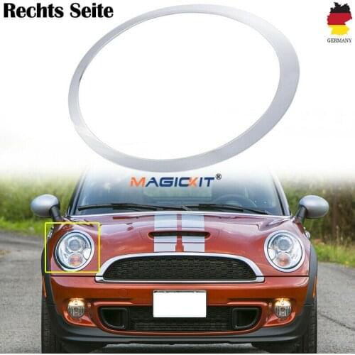 MagicKit FOR MINI COOPER R55 R56 R57 R58 O/S RIGHT CHROME HEADLIGHT TRIM RING 51137149906