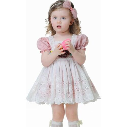 Miayii Baby Clothing Spanish Ball Gown Lace Stitching Appliques Birthday Party Easter Eid Lolita Princess Dresses For Girl A180