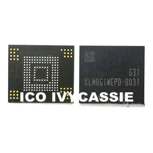 KLM8G1WEPD-B031 eMMC 8GB NAND flash memory IC chip BGA153 Used 100% Tested Good