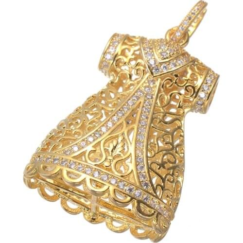 Mirco Pave Zircon Crystal Brass Charms Beads Caps Connector Tassel Caps Top Quality Diy Jewelry Findings Accessories Wholesale