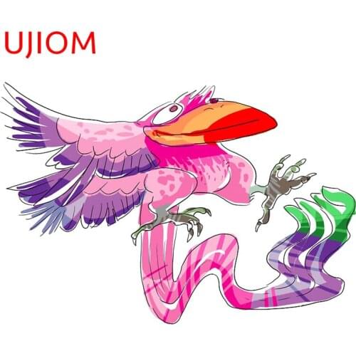 UJIOM Wall Stickers Pink Bird Wallpaper Decoration Bedroom Waterproof Windows Sticker Accessories Room Home Decor Art PVC Decals