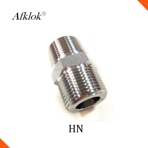 Stainless Steel 316 Double Nipple Connector NPT Pipe Fittings