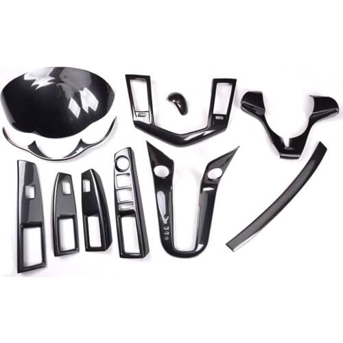 New ABS Carbon Fiber Style Car Styling For Chevrolet Cruze 2009-2013 2015 Instrument Gear Shift Cover Trim Interior Accessory