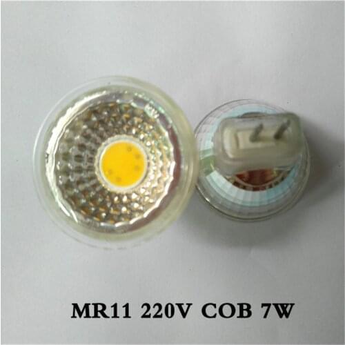 Newest! Super brightness 7W mr11 cob LED Bulb Lamp Warm White/Cool White 220V led spot light lamp 5W MR11 COB G5.3 led bulb lamp