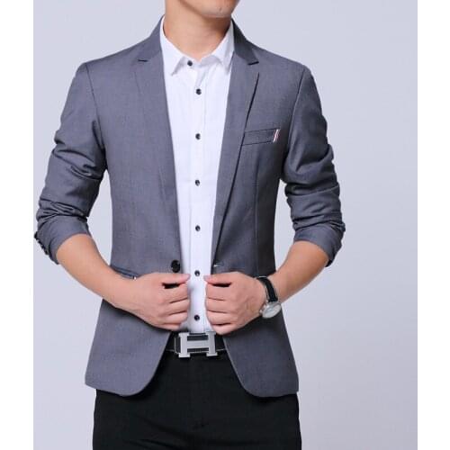 2022 Mens Spring and Autumn New Ribbon Decoration Casual blazer Youth Slim Fit Business blazer