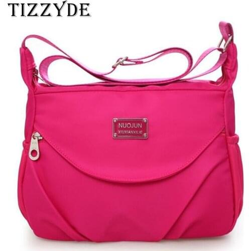 Casual Women Messenger Bags Large Capacity Crossbody Bag High Quality Nylon Soft Shoulder Bag Waterproof Ladies Bag GJ03-C