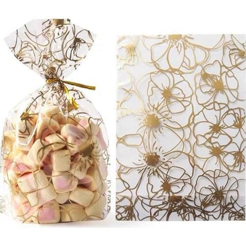 Santa Claus Christmas Tree Elk PVC Bags Transparent Clear Gift Bag for Christmas Gift Baking Candy Cookie Packaging Bags