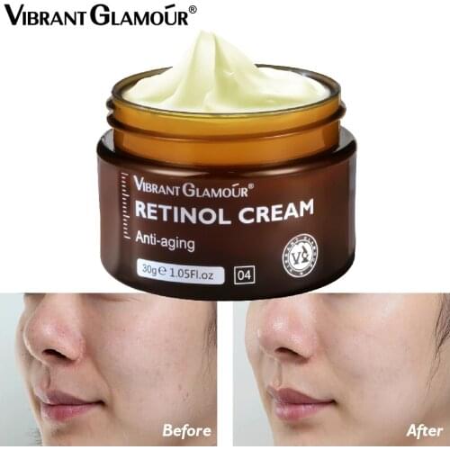 Retinol Face Cream Anti Wrinkle Improve Fine Lines Brightening Whitening Tightening Revitalizing Skin Care 30g