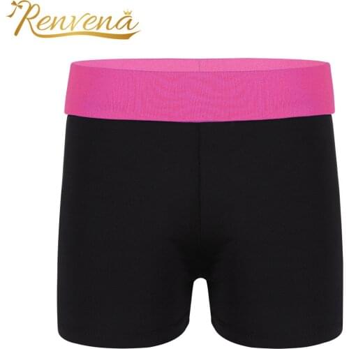 Girls' Boyshort Kids Girls Wide Elastic Waistband Boy-cut Shorts Bottoms for Sports Gym Gymnastic Workout Shorts Activewear