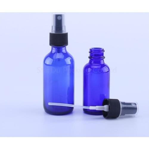 120pcs 30ml 60ml blue Empty Glass Spray Bottle for Perfume ,60cc Container Refillable Cosmetic Atomizer bottles