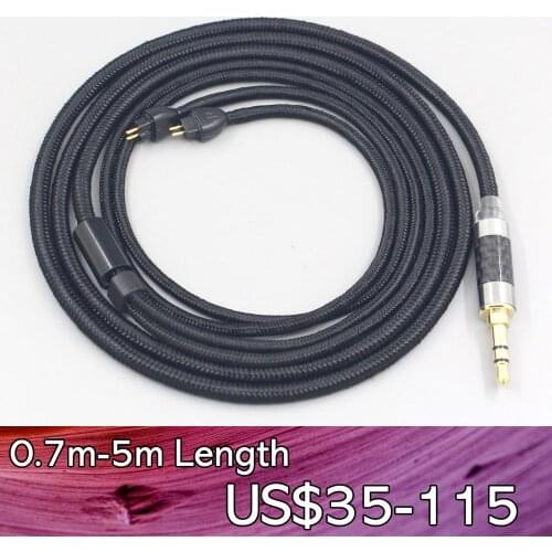 LN007526 2.5mm 4.4mm Super Soft Headphone Nylon OFC Cable For AUDEZE iSINE 10 20 LX LCDi3 LCDi4 Earphone
