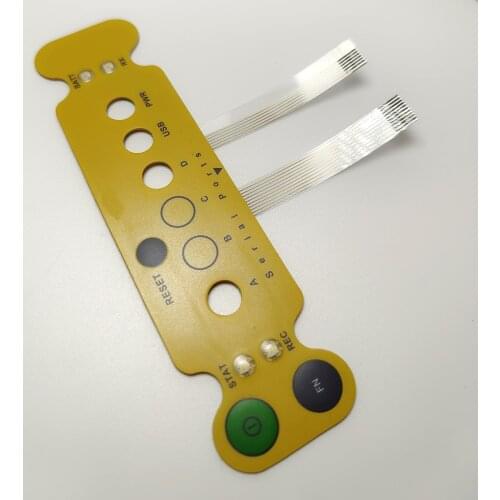 Replacement for Topcon Hiper Minter, Front Panel with Membrane Circuit with two flat cable