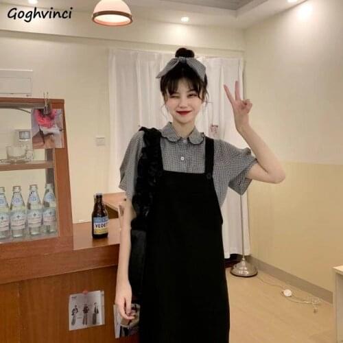 Sleeveless Dress Women Harajuku Black Dresses Vestido De Mujer Vintage Midi Woman Summer Party Korean Fashion Student Loose Chic