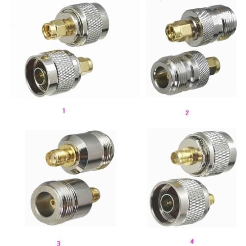 1pcs Connector Adapter SMA to N Male Plug & Female Jack RF Coaxial Converter Straight New
