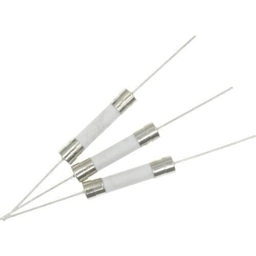 10PCS 6X30MM Ceramic Fuse With Pin 8A 10A 15A 20A 25A 30A 250V 6*30MM Pin Blow Fuse With legs